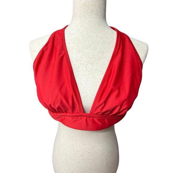 J.CREW Other - J. Crew Halter Tie-Back Bikini Top Red Size Large BY633 NWT